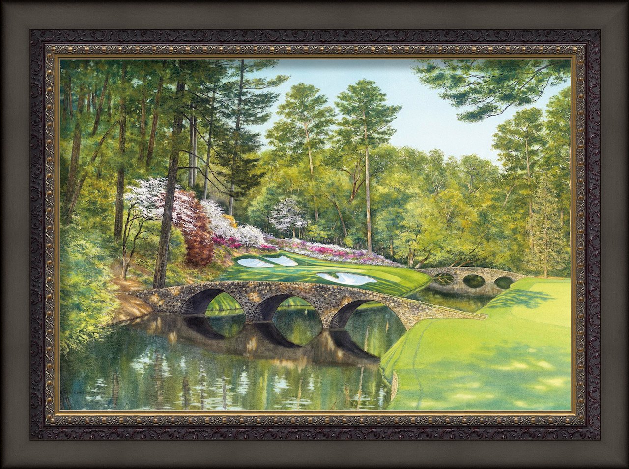 Steven Lotysz, of Frankfort, painted this scene of the 12th hole at Augusta National for the Masters Tournament in 2016. Steven Lotysz, of Frankfort, painted this scene of the 12th hole at Augusta National for the Masters Tournament in 2016.