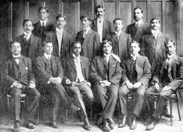 A photo from an article written by Saint Nihal Singh shows a group of Indian students in Chicago in the early 1900s. (Out West/SAADA)