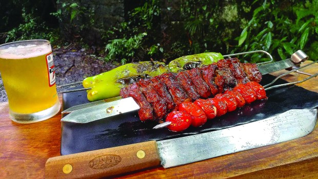 Beef and whiskey kebabs from the BBQ Pit Boys book. (BBQ Pit Boys)