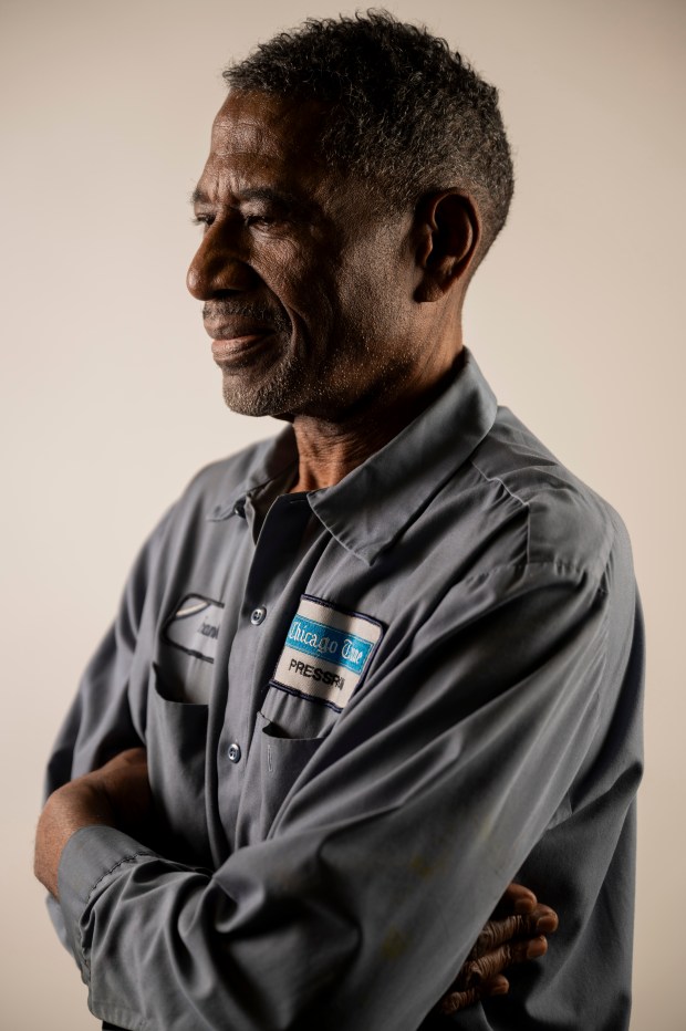 Franklin Ford, 73, has been working at Freedom Center for 22 years. (Vincent Alban/Chicago Tribune)