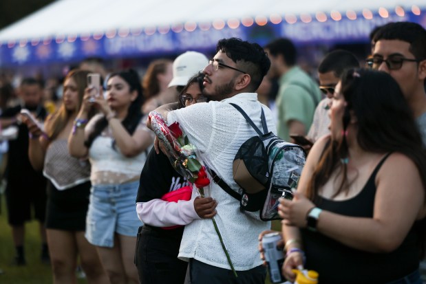 Festival goers attend the Sueños Festival at Grant Park on May 26, 2024. (Eileen T. Meslar/Chicago Tribune)