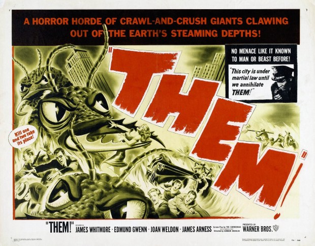 Movie poster for the 1954 disaster flick "Them!" (LMPC via Getty Images)